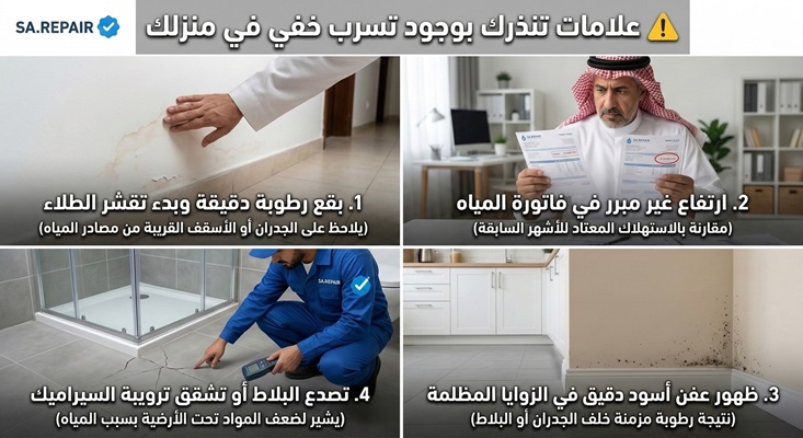 أسباب تسرب المياه داخل الجدران وعلاجها