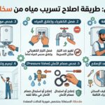 أسباب تسريب ماء من سخان الغاز وطريقة اصلاح تسريب مياه من سخان كهرباء