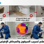 إصلاح تسريب السيفون والمرحاض الإفرنجي