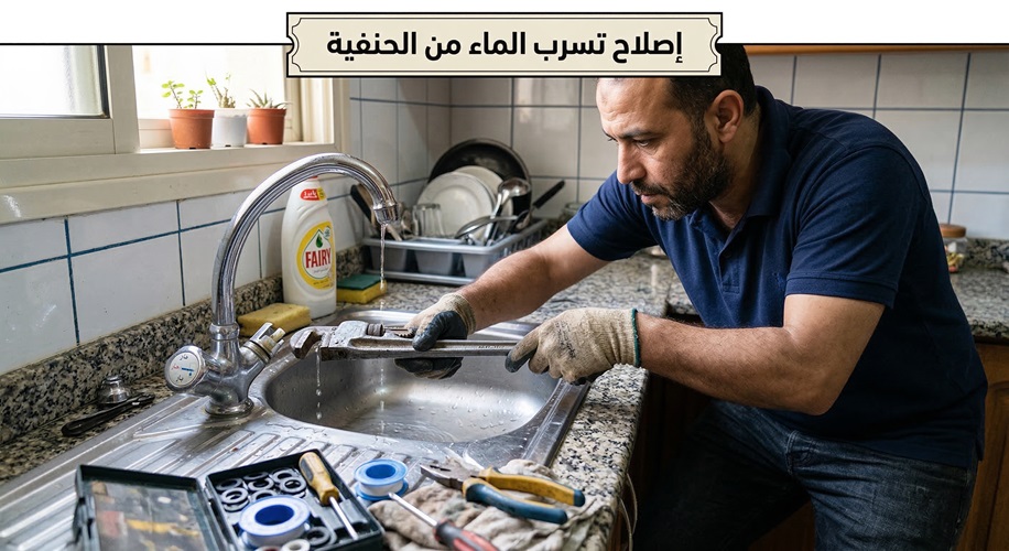 اصلاح تسرب الماء من الحنفية