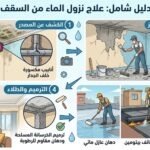 السقف ينقط ماء طريقة علاج نزول الماء من السقف