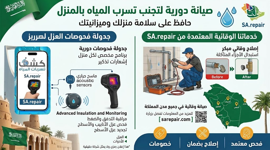 برنامج كشف تسربات المياه لمعالجة تسريب المياه