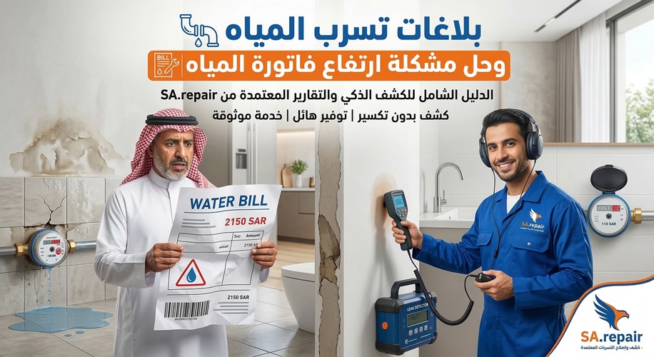 بلاغات تسرب المياه وحل مشكلة ارتفاع فاتورة المياه