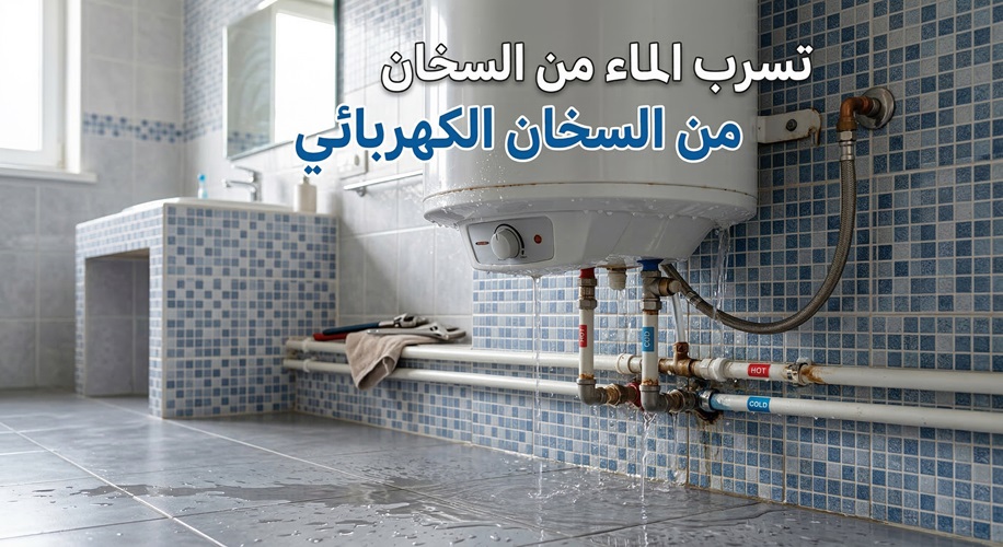 تسرب الماء من السخان الكهربائي