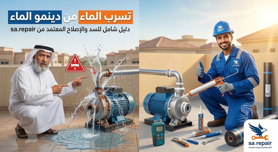 تسرب الماء من دينمو الماء