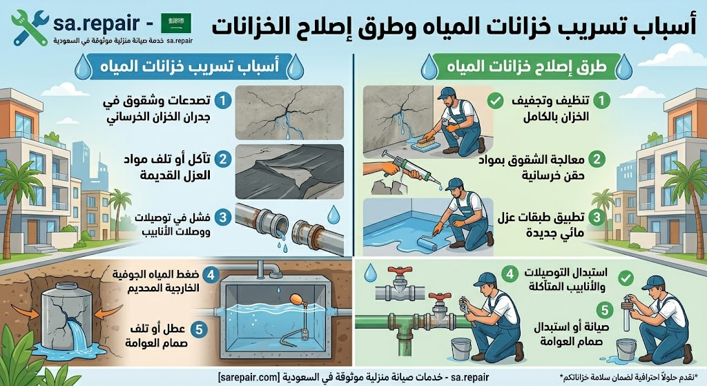 تسرب مياه الأمطار من السطح طرق الوقاية والإصلاح