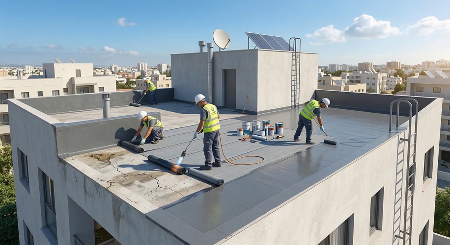 حل مشكلة تسرب المياه من السطح