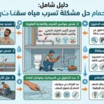 حل مشكلة تسريب المياه من سقف الحمام