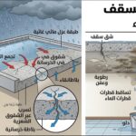 خرسانة السقف تسرب الماء