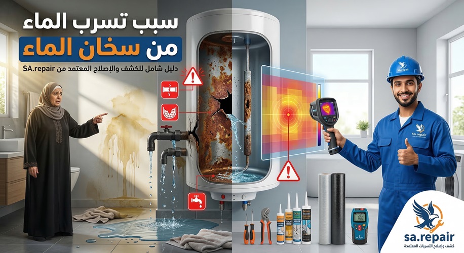سبب تسرب الماء من سخان الماء