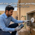 طريقة فحص تسرب الماء في عداد المياه
