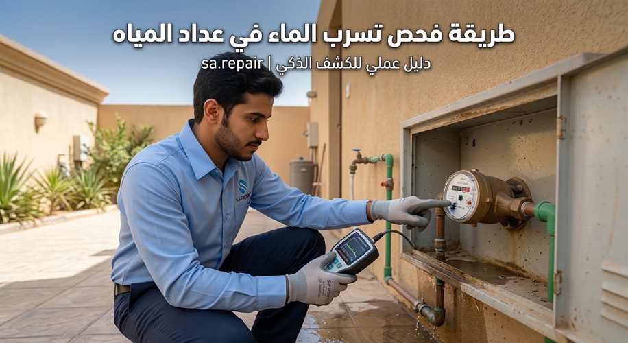 طريقة فحص تسرب الماء في عداد المياه 3 طريقة فحص تسرب الماء في عداد المياه