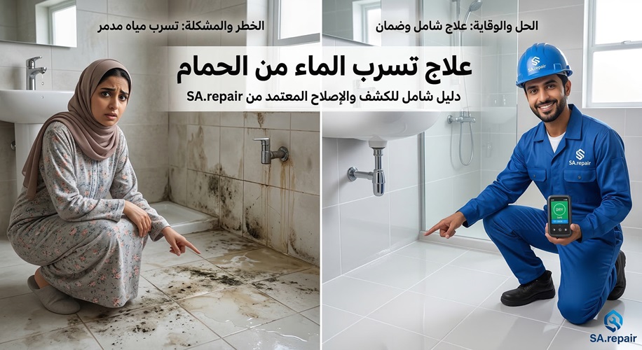 علاج تسرب الماء من الحمام 9 علاج تسرب الماء من الحمام