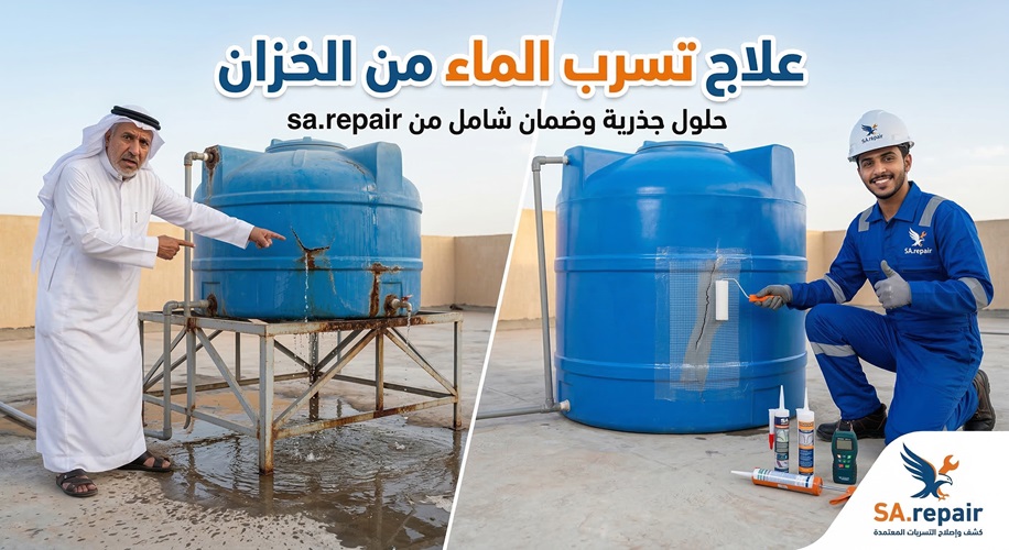 علاج تسرب الماء من الخزان 4 علاج تسرب الماء من الخزان