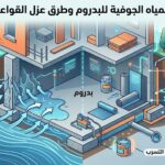 علاج تسرب المياه الجوفية للبدروم وطرق عزل القواعد والسملات