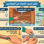 علاج تسرب المياه من المواسير