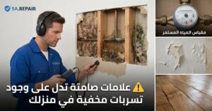 علامات-صامتة-تدل-على-وجود-تسربات-مخفية-في-منزلك-300x158 أفضل طرق إصلاح تسرب المياه في المنزل
