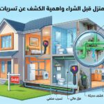فحص سباكة المنزل قبل الشراء واهمية الكشف عن تسربات المياه المخفية