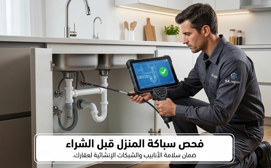 فحص سباكة المنزل قبل الشراء واهمية الكشف عن تسربات المياه المخفية 6 فحص سباكة المنزل قبل الشراء