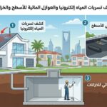 كشف تسربات المياه إلكترونيا والعوازل المائية للأسطح والخزانات