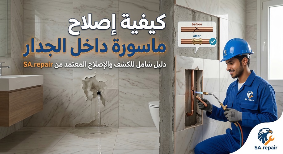 كيفية إصلاح ماسورة داخل الجدار 3 كيفية إصلاح ماسورة داخل الجدار