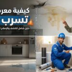 كيفية معرفة مكان تسرب الماء