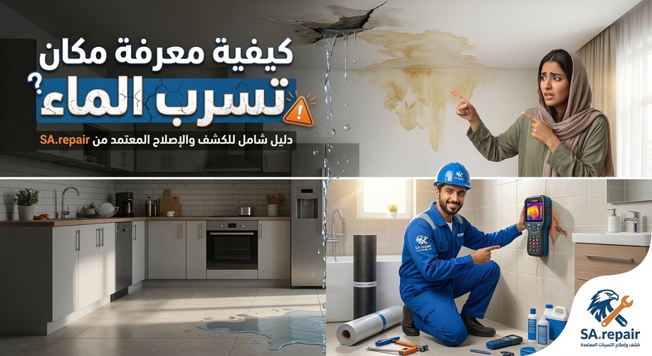 كيفية معرفة مكان تسرب الماء