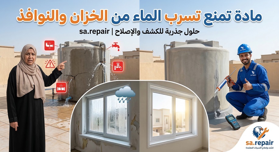 مادة تمنع تسرب الماء من الخزان والنوافذ