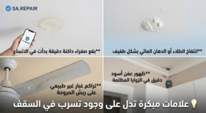 💡-علامات-مبكرة-تدل-على-وجود-تسرب-في-السقف-300x164 أسباب تسرب المياه من السقف وطرق العلاج