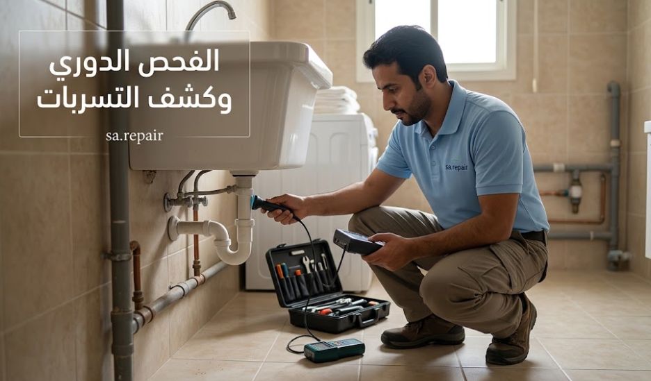 إصلاح تسريب الماء من السيفون وكرسي الحمام الإفرنجي 9 أهمية الفحص الهندسي الدوري وكشف التسربات