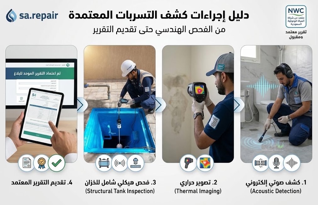 سخان الماء ينقط ماء؟ علاج تسريب حوض المطبخ 7 إجراءات كشف التسربات شركة المياه الوطنية ومتابعة شكاوى تسرب المياه