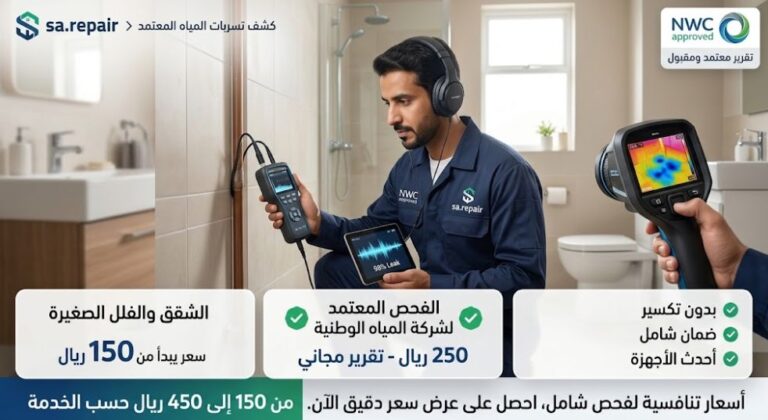 سعر كشف تسربات المياه طرق الفحص الإلكتروني بدون تكسير 2026