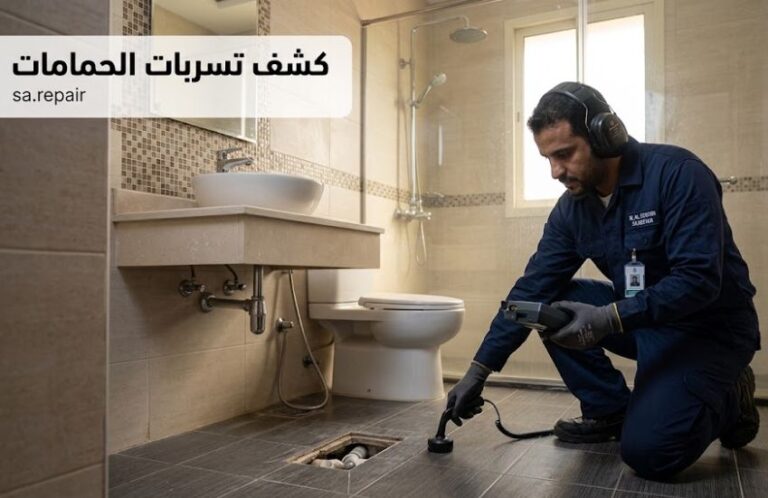 كشف تسربات الحمامات