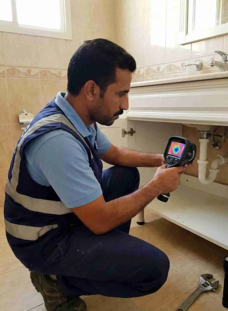 إصلاح تسربات الحمامات