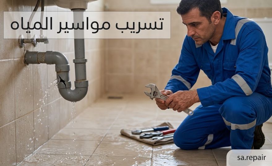 حل مشكلة تسرب الماء في الحائط وعلاج المواسير 2 تسريب مواسير المياه المدفونة وكسور أنابيب التغذية