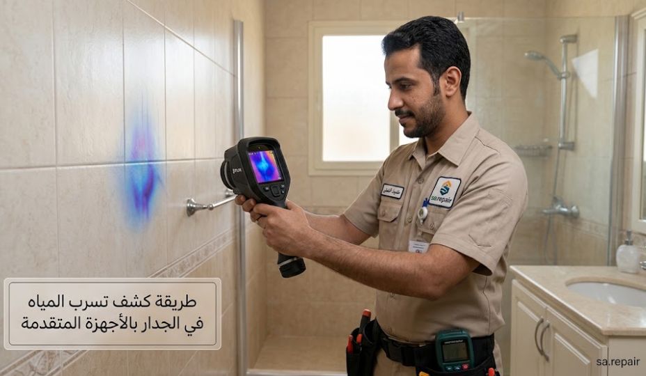 حل مشكلة تسرب الماء في الحائط وعلاج المواسير 4 طريقة كشف تسرب المياه في الجدار بالأجهزة المتقدمة