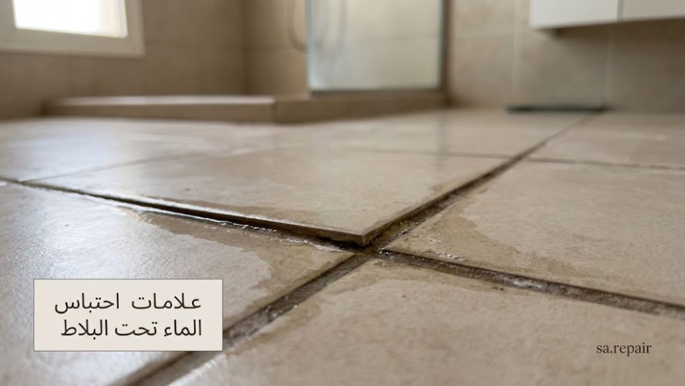علامات احتباس الماء تحت البلاط